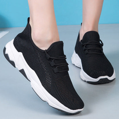 OrthoCare Women’s Breathable Knit Sneakers – Lightweight Cushioned Comfort Walking Shoes