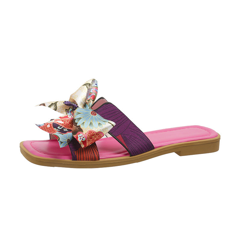 OrthoCare Ribbon Bow Sandals - Unique Summer Elegance