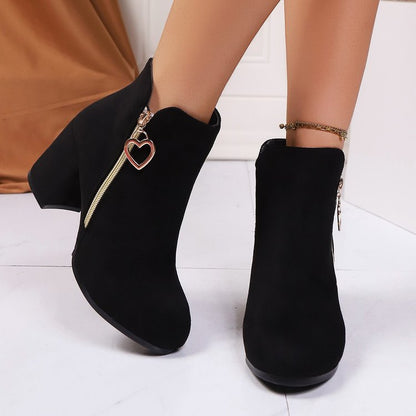 OrthoCare Boots - Plus Size Side Zipper Comfort