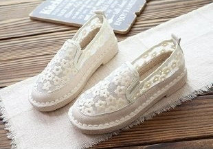 OrthoCare | Embroidered Slip-On Platform Espadrille Shoes