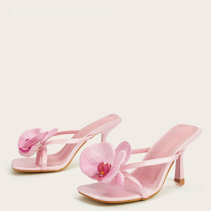 Quorra | Women’s Orthopedic Floral Embellished Stiletto Mule Sandals
