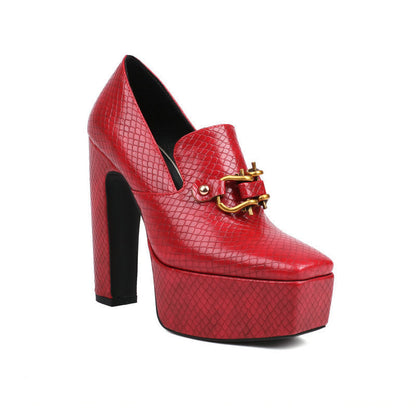 Fayevera | Women’s Orthopedic Platform Block Heel Loafers