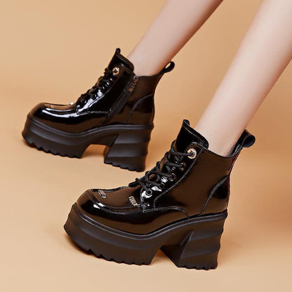 Martina | Orthopedic Thick  High Heel  Ankle Boots