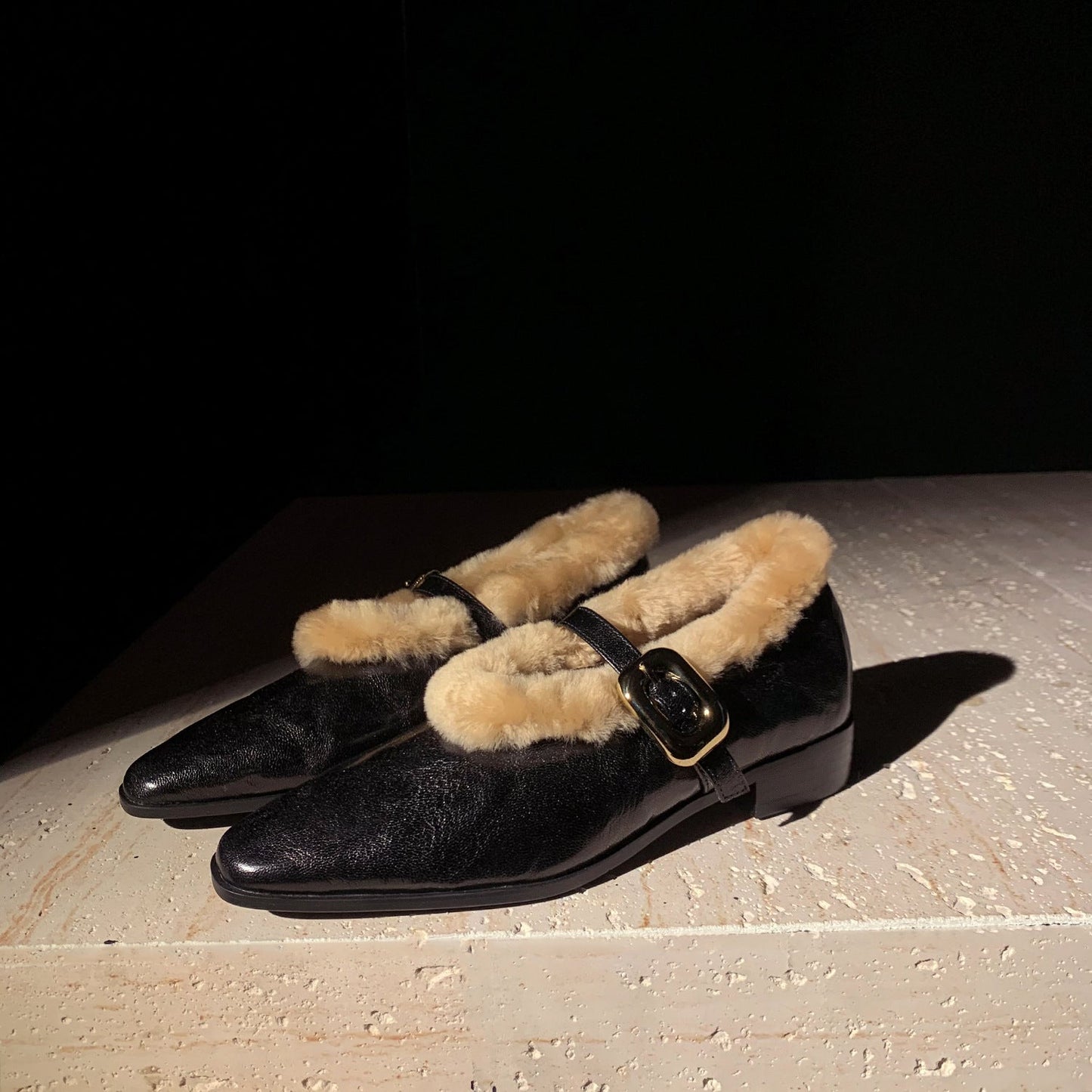 OrthoCare Sheepskin Ankle Shoes - Supportive Strap