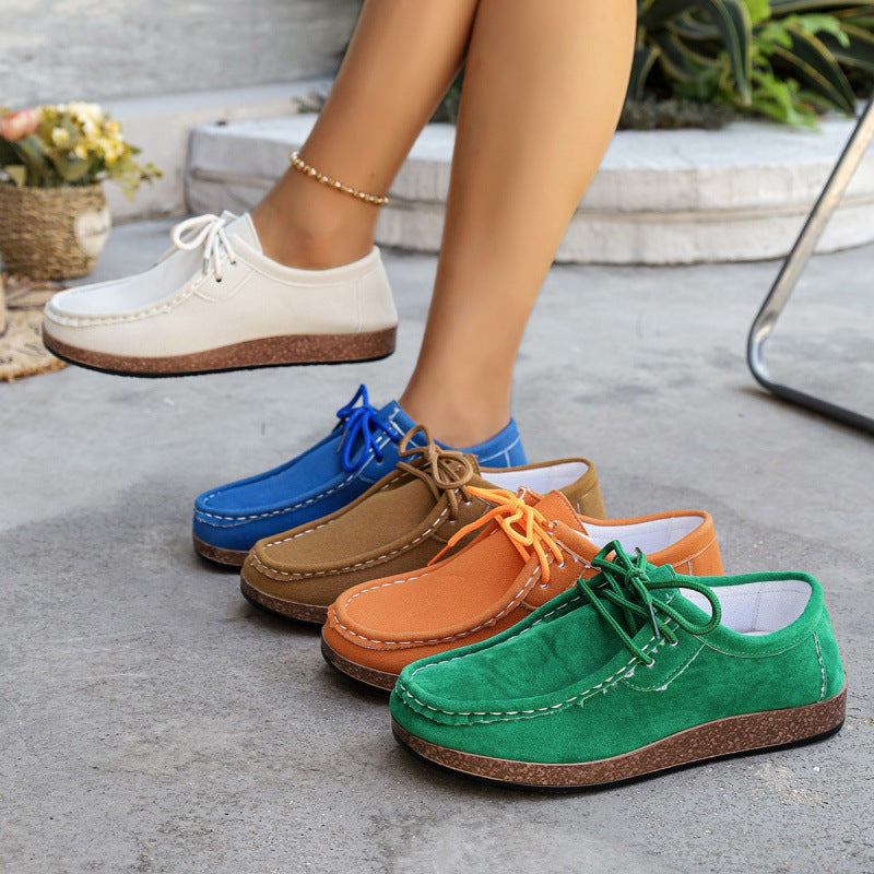 Cataleya | Women’s Orthopedic Suede Lace-Up Casual Loafers