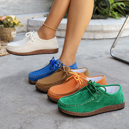 Cataleya | Women’s Orthopedic Suede Lace-Up Casual Loafers