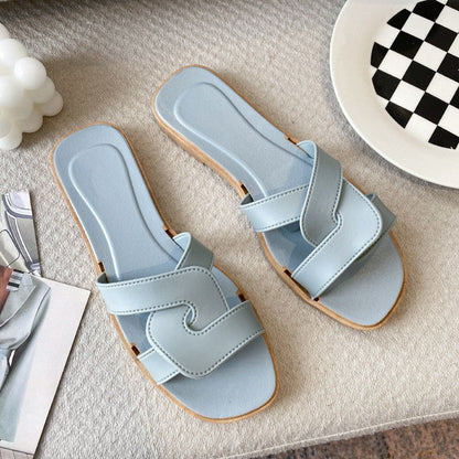 Kassiane | Women’s Orthopedic Cross Strap Comfort Slide Sandals