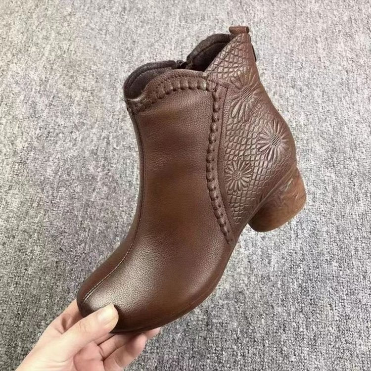OrthoCare Winter Boots - Fleece Lined, Anti-Slip Heel