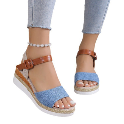 Daciana | Women’s Orthopedic Espadrille Strap Wedge Sandals