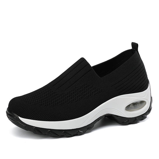 OrthoCare Women’s Air Cushion Slip-On Sneakers – Lightweight Support Walking Shoes
