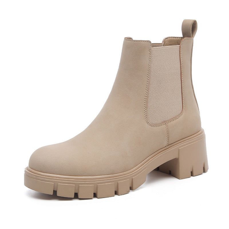 Sandy | Orthopedic Women's Thick Bottom Suede Dr Martens Boots