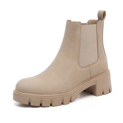 Sandy | Orthopedic Women's Thick Bottom Suede Dr Martens Boots
