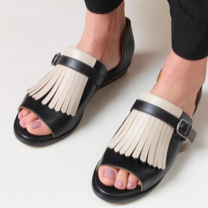Phaeline | Women’s Orthopedic Fringe Accent Comfort Sandals