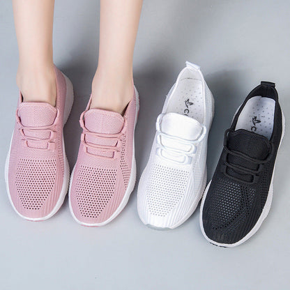 OrthoCare Women’s Breathable Knit Sneakers – Lightweight Cushioned Comfort Walking Shoes