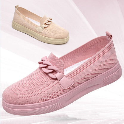 OrthoCare Chain Flats - Slip-On Comfort Shoes
