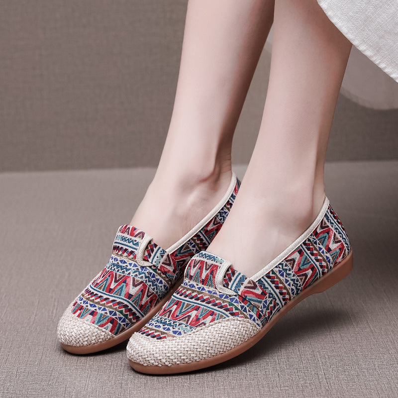 Jovita | Women’s Orthopedic Boho Espadrille Slip-On Flats