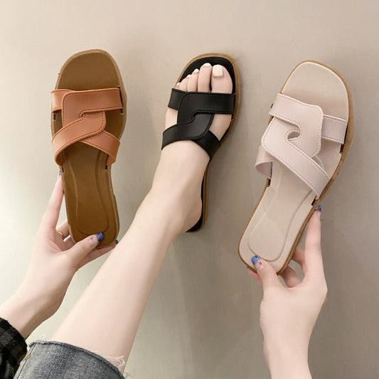 Kassiane | Women’s Orthopedic Cross Strap Comfort Slide Sandals