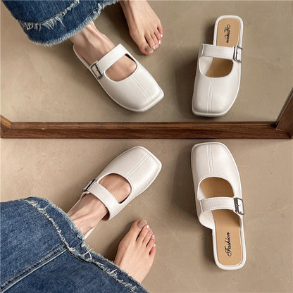 OrthoCare | Minimal Buckle Strap Slide Sandals