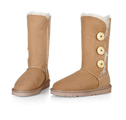 Marlena | Orthopedic Buttoned Foldable Fur Winter Boots