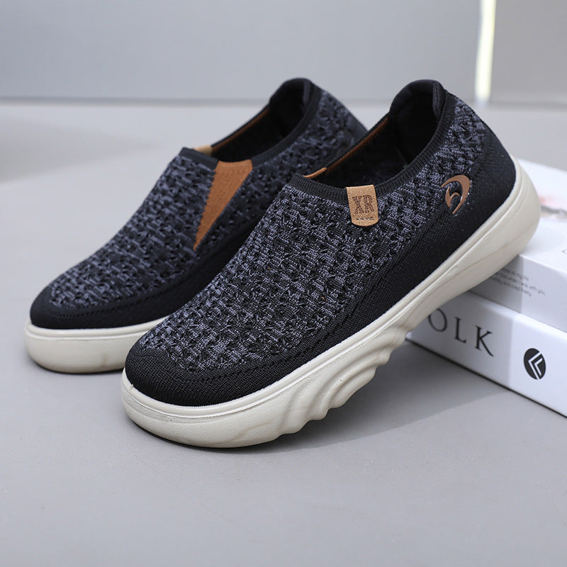 Orthopedic Cushion Slip-On Shoes – Lightweight Breathable Comfort Walking Sneakers