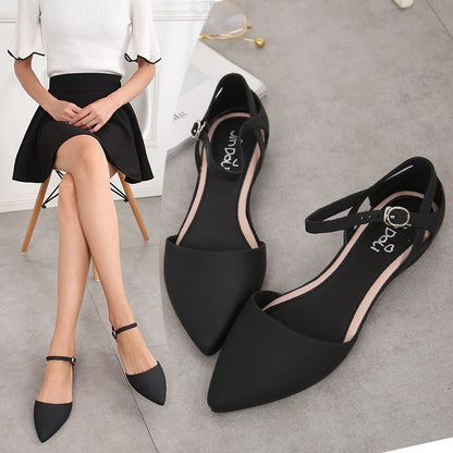 Amelie | Women’s Orthopedic Pointed Toe Ankle Strap Flats