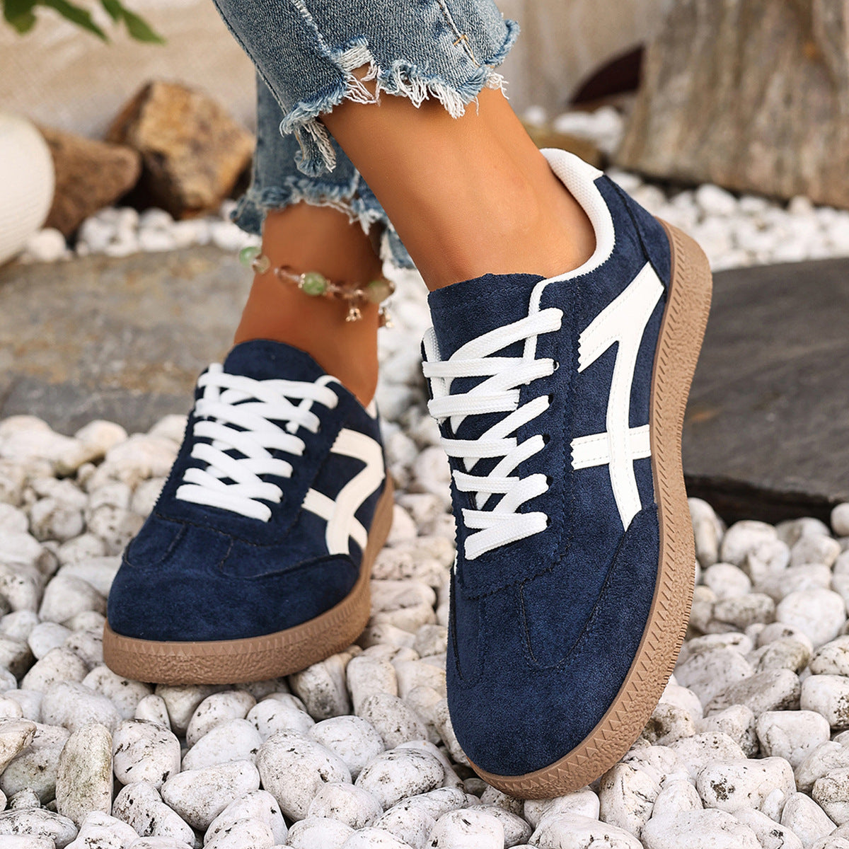 OrthoCare Versatile Low-Top Lace-Up Sneakers For A Unique Style