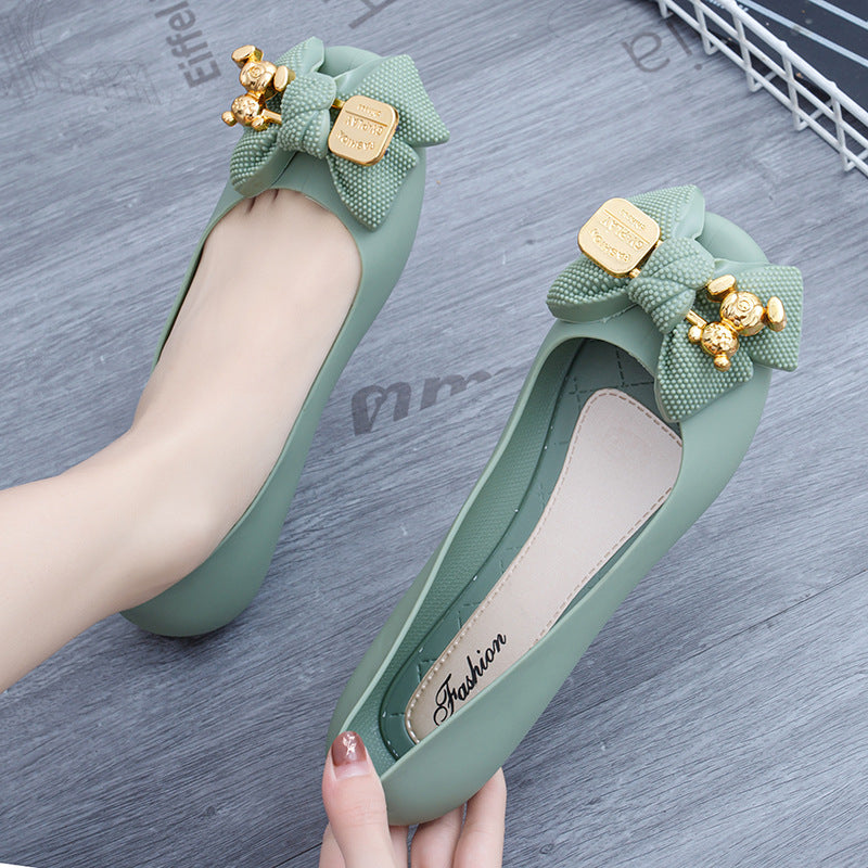 Umaya | Women’s Orthopedic Floral Embellished Ballet Flats