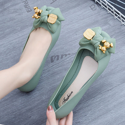 Umaya | Women’s Orthopedic Floral Embellished Ballet Flats