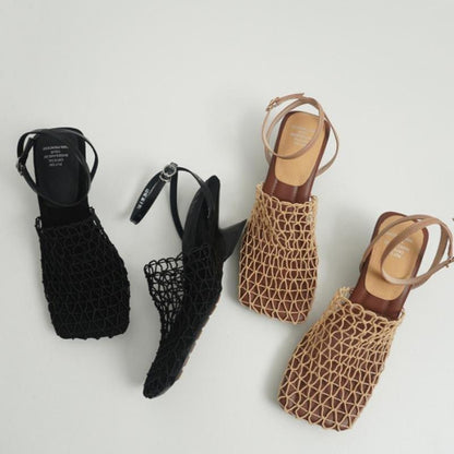 Inara | Women’s Orthopedic Woven Mesh Slingback Heels