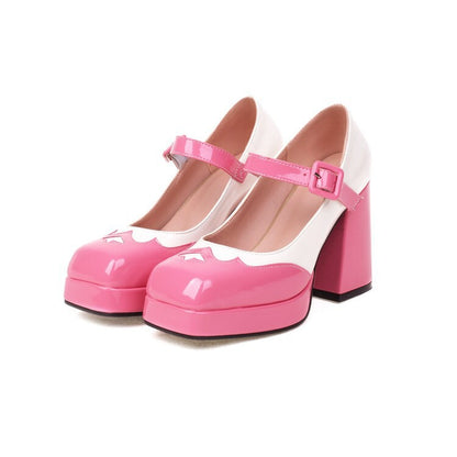 Gemelle | Women’s Orthopedic Patent Mary Jane Platform Heels