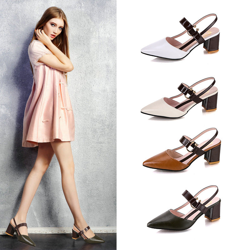 Quilla | Women’s Orthopedic Pointed Toe Slingback Block Heel Pumps