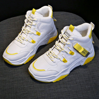 OrthoCare White High-Top Sneakers - Unique And Trendy Style