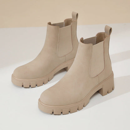 Sandy | Orthopedic Women's Thick Bottom Suede Dr Martens Boots