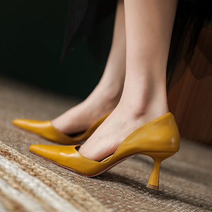 Carmella | Women’s Orthopedic Pointed Toe Kitten Heel Pumps