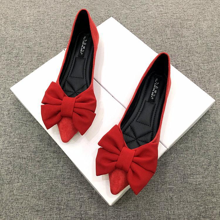 OrthoCare Women's Flats - Rubber Sole, Black Bow