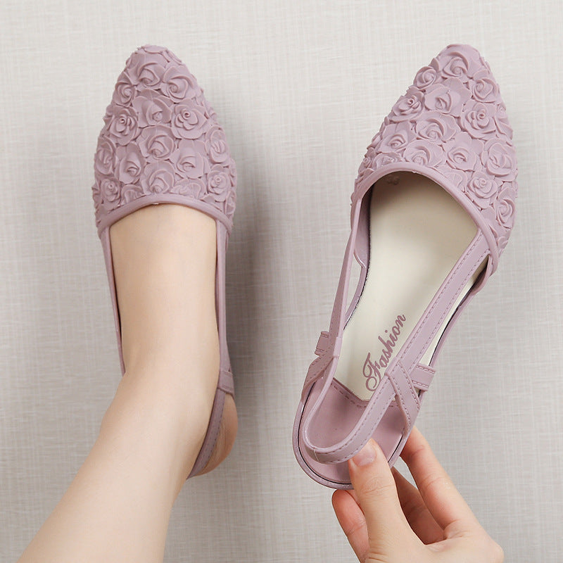 Serenity | Women’s Orthopedic Floral Lace Slingback Flats