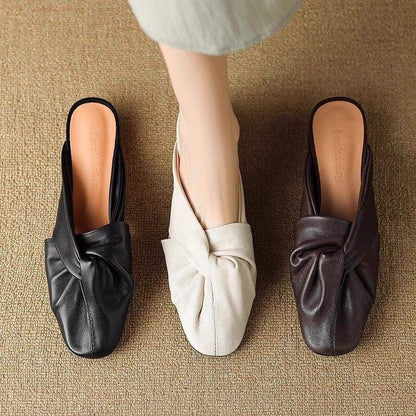 Hyacinth | Women’s Orthopedic Knot Detail Mule Flats
