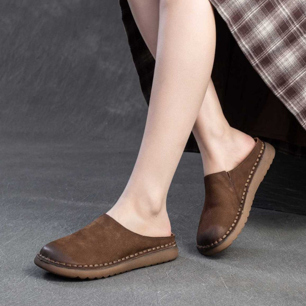 Maren | Orthopedic Soft Leather Slip-On Comfort Mules
