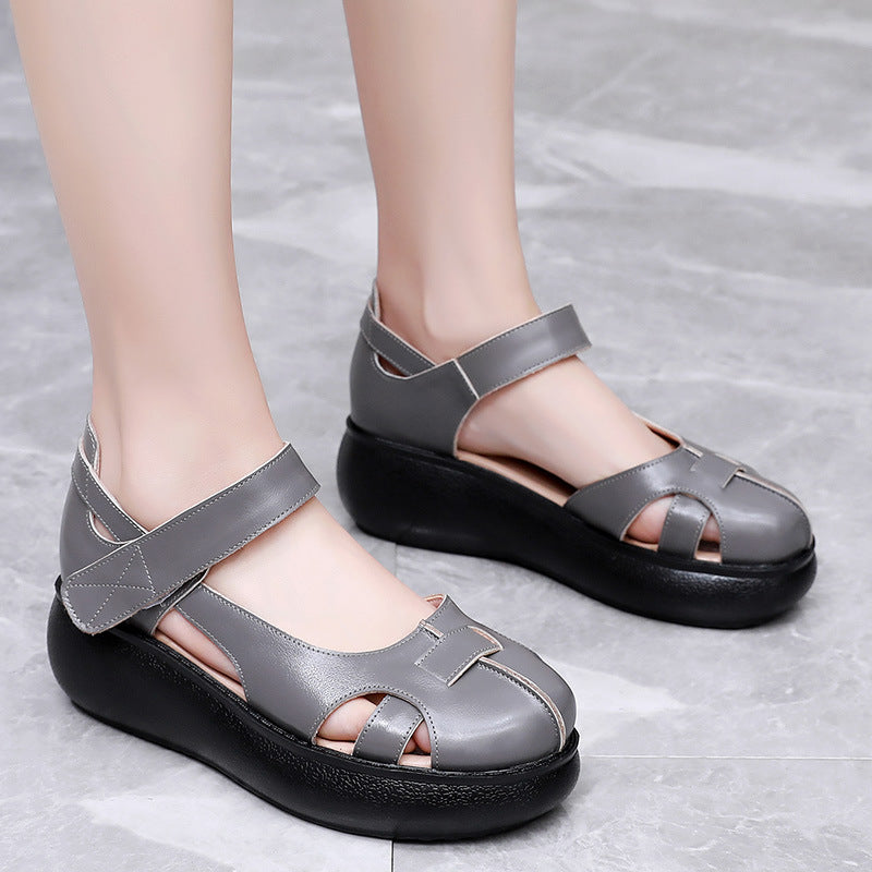 OrthoCare Genuine Leather Roman Sandals - Unique Elegance