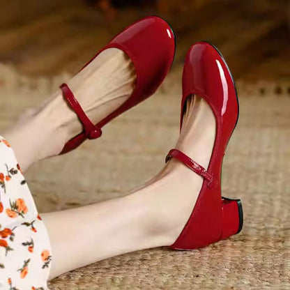 OrthoCare French Pumps - Soft Bottom Chunky Heel