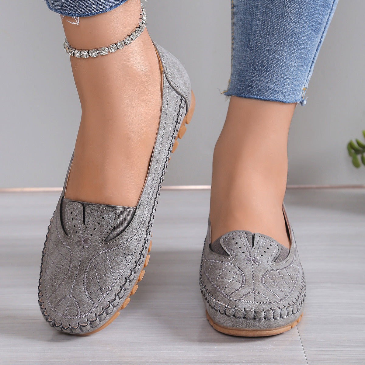 OrthoCare Comfort Stitch Slip-On Loafers – Lightweight Everyday Walking Shoes