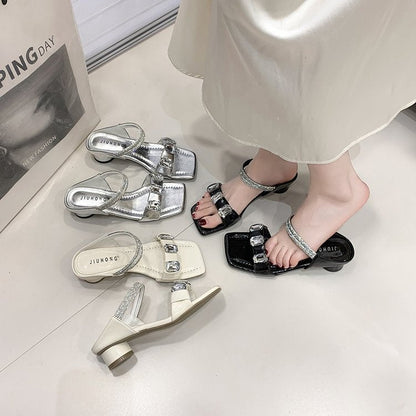 OrthoCare | Studded Strap Platform Slide Sandals