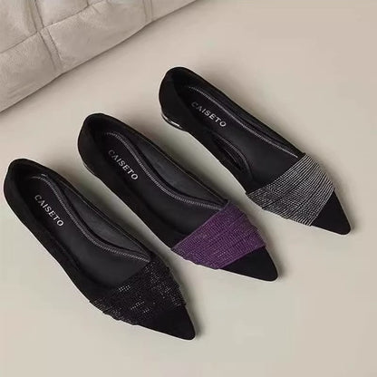 OrthoCare | Pointed Toe Colorblock Ballet Flats