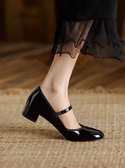 OrthoCare French Pumps - Soft Bottom Chunky Heel