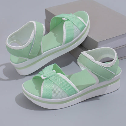 OrthoCare Summer Mesh Sandals With Thick Sole And Velcro