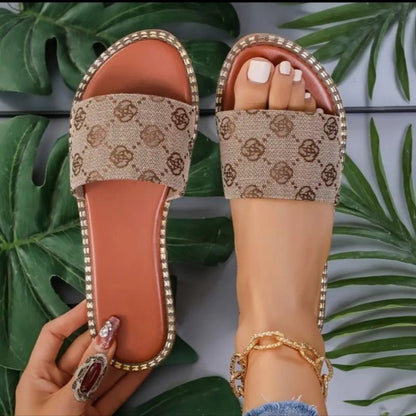 OrthoCare Floral Flat Sandals - Comfort And Unique Style