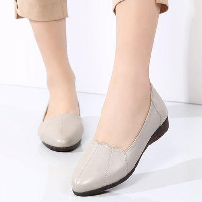 OrthoCare Leather Flats - Soft Soled Comfort Shoes