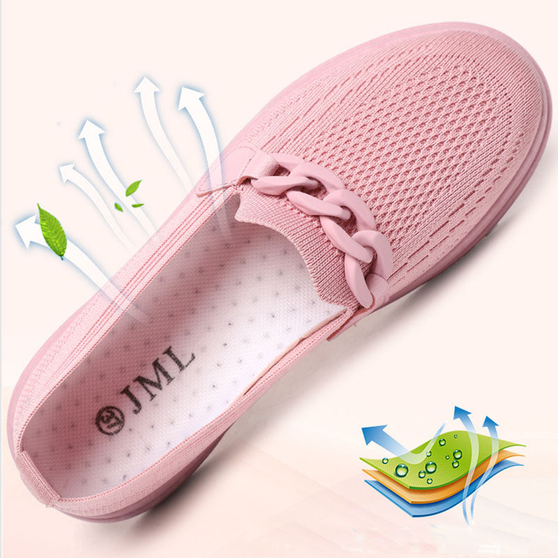 OrthoCare Chain Flats - Slip-On Comfort Shoes