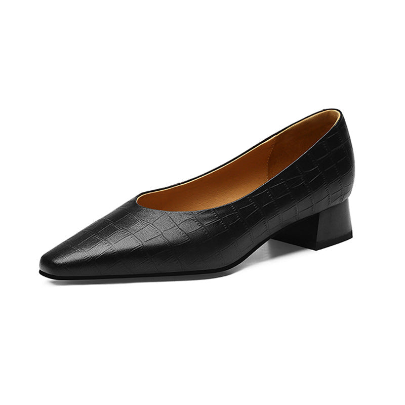 OrthoCare Pointed Toe Low Heel Shoes - Ergonomic