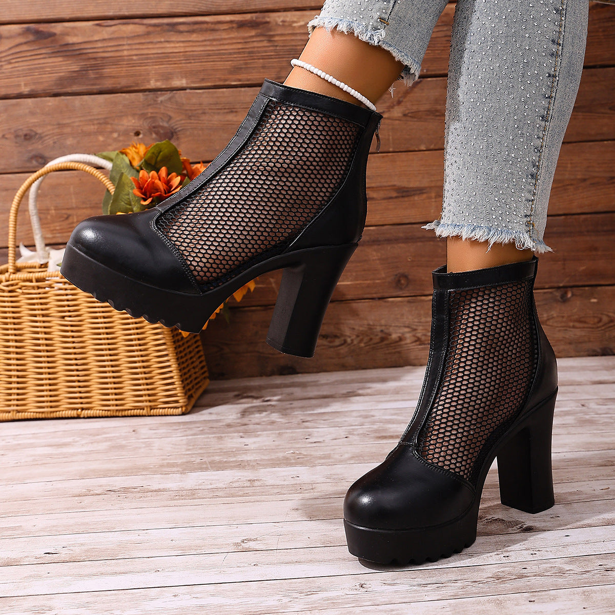 OrthoCare Chunky Knit Heel Boots - Unique Style